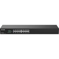 Tenda TEG1016G 16 prievadų gigabitinis jungiklis, 16x 10/100/1000Mb/s, be ventiliatoriaus, MAC 8K, sieninis ir įrengiamas į spintą