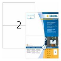 HERMA Lipni plėvelė etiketėms A4 Outdoor balta 210x148 mm 80 vnt.