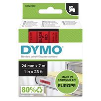 DYMO D1 rašymo juosta 24mmx7.0m black->red