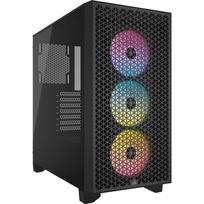 Corsair 3000D Airflow RGB, PC-Gehäuse, Midi-Tower, ATX, Tempered Glass - Black