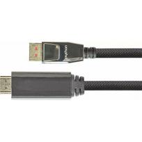 Python DisplayPort 1.4 uz HDMI 2.0 kabelis neilona, Black 2m