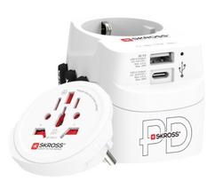 Skross PRO Light USB AC30PD Pasaulinis kelioninis adapteris, visam pasauliui