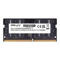 Atmiņa portatīvajam datoram PNY Performance, SODIMM, DDR4, 16GB, 3200 MHz, CL22 (MN16GSD43200-TB)