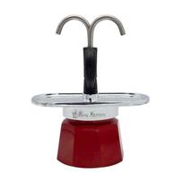 Bialetti espresso virimo aparatas rinkinys Mini Express Magritte + 2 espresso puodeliai