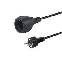 Equip maitinimo laidas CEE 7/7->CEE 7/3 St/Bu Black 10.00m