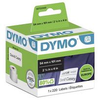 DYMO LW siuntų/vardų etikečių lipdukai 54x101mm 220 vnt./ritė