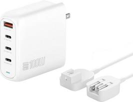 Tinklinis įkroviklis 4smarts Flex Pro 100W 3xUSB-C + 1xUSB-A Travel Edition White
