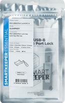 SmartKeeper Mini „Mini USB-B prievado“ blokatorius grey 4 vnt. + raktas