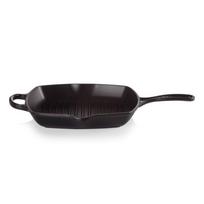 Le Creuset Ketaus grilio keptuvė kvadratinė 26x26cm matinė juoda