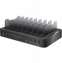 Įkroviklio stotelė LogiLink Logilink USB-C 4xUSB-A & 6xUSB-C PD&QC 3.0 120w