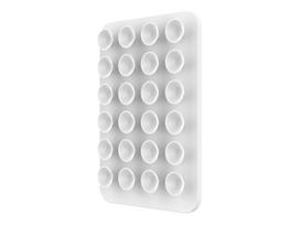 Fixed MagSafe holder with suction cups | Cup holder | Liquid silicone | White