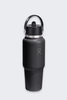 Hydro Flask 32 Oz Wide Flex Straw Travel Bottle (946ml) thermal bottle - black