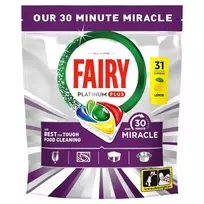 Indaplovių kapsulės Fairy PLAT+ Lemon MM, 31 vnt.