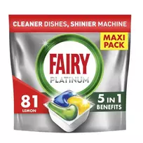 Indaplovių tabletės Fairy Platinum, 81 vnt.