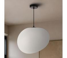 BRILAGI - Pakabinamas šviestuvas ant laido PEBBLES 1xE27/40W/230V Ø 40 cm juoda