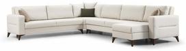 Kampinė sofa - lova Atelier Del Sofa Kristal, smėlio sp., 90 x 367 cm x 86 cm