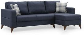 Kampinė sofa - lova Atelier Del Sofa Kristal, antracito sp., 90 x 236 cm x 86 cm