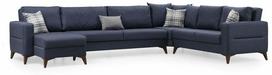 Kampinė sofa - lova Atelier Del Sofa Kristal, antracito sp., 90 x 367 cm x 86 cm