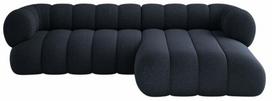 Kampinė sofa Cosmopolitan Design Koge Eden 16, navy blue sp., dešininė, 165 x 270 cm x 70 cm