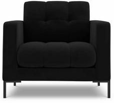 Krėslas Cosmopolitan Design Velvet Bali, juoda sp., 96 cm x 87 cm x 75 cm
