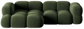 Kampinė sofa Cosmopolitan Design Loretto Vogue 11, žalia sp., kairinė, 147 x 250 cm x 68 cm