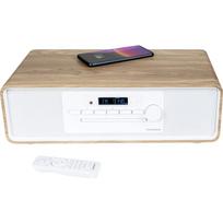 THOMSON SOUND SYSTEM BT/DIG. FM/CD/USB PLAYER 60W QI CHARGER EQ REMOTE WOOD/WHITE MIC121BT | S71008344 | 3499550388664