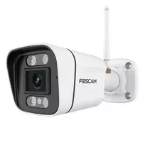 Foscam V5P WiFi stebėjimo kamera, balta, 5MP (3072x1728), dviejų dažnių WiFi, integruotas prožektorius ir sirena