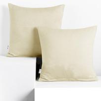 Dekoratyvinės pagalvėlės užvalkalas Restilo Amber, smėlio sp., 40 cm x 40 cm, 2 vnt.