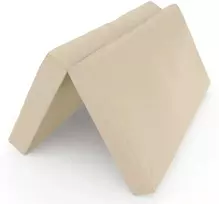 Sulankstomas gimnastikos čiužinys SANRO 100x100x10 cm kreminis