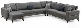 Kampinė sofa - lova Atelier Del Sofa Kristal, tamsiai pilka sp., 90 x 367 cm x 86 cm