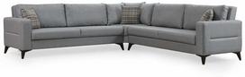 Kampinė sofa - lova Atelier Del Sofa Kristal, šviesiai pilka sp., 90 x 300 cm x 86 cm
