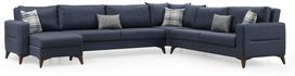 Kampinė sofa - lova Atelier Del Sofa Kristal, antracito sp., 90 x 367 cm x 86 cm