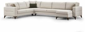 Kampinė sofa - lova Atelier Del Sofa Kristal, smėlio sp., 90 x 367 cm x 86 cm