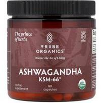 Tribe Organics, Ašvaganda KSM-66®, 90 kapsulių (300 mg vienoje kapsulėje)