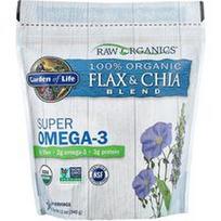 Garden of Life, „Raw Organics™“, 100 % ekologiškas linų sėmenų ir chia mišinys, 340 g