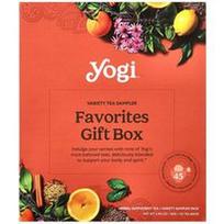 Yogi Tea, „Favorites“ dovanų dėžutė, įvairių arbatų rinkinys, 45 arbatos pakeliai, 82 g