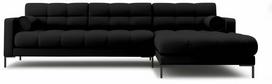Kampinė sofa Cosmopolitan Design Bali Neve 100, juoda sp., dešininė, 185 x 293 cm x 75 cm