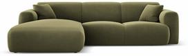 Kampinė sofa Cosmopolitan Design Nolio, šviesiai žalia sp., kairinė, 170 x 260 cm x 72 cm