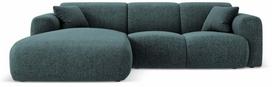 Kampinė sofa Cosmopolitan Design Nolio Haga 78, petrol blue sp., kairinė, 170 x 260 cm x 72 cm