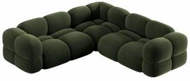 Kampinė sofa Cosmopolitan Design Loretto Vogue 11, žalia sp., 250 x 250 cm x 68 cm