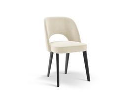 Valgomojo kėdė Cosmopolitan Design Bowe Velvet, matinė, ivory beige sp., 52 cm x 56 cm x 83 cm