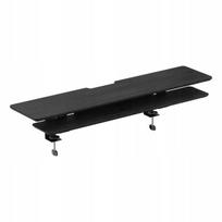 Spacetronik stalo priespauda su 2 lentynomis, monitoriaus stovas, 30 kg, juoda
