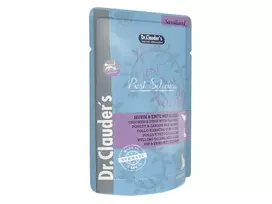 Dr.Clauder's Best Selection drėgnas maistas sterilizuotoms katėms su vištiena, antiena ir jūros dumbliais 12x85g