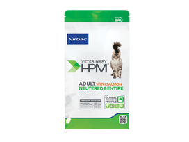 Virbac HPM Veterinarinis sausas maistas suaugusioms kastruotoms ir sterilizuotoms katėms su lašiša 12 kg