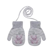 BeSNAZZY Megztos kumštinės pirštinės 13 cm R-124-Grey/13 cm