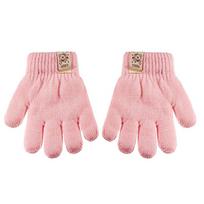 BeSNAZZY Dvigubos megztos pirštinės R-107DB-Lpink/15 cm