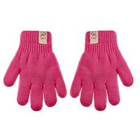 BeSNAZZY Dvigubos megztos pirštinės R-107DB-Fuchsia/15 cm