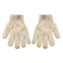 BeSNAZZY Dvigubos megztos pirštinės R-107DB-Beige/15 cm