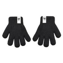 BeSNAZZY Dvigubos megztos pirštinės R-106DB-Black/15 cm