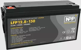 Akumuliatorius LiFePO4 12.8V 150Ah su T16 (M8) kontaktais NPP